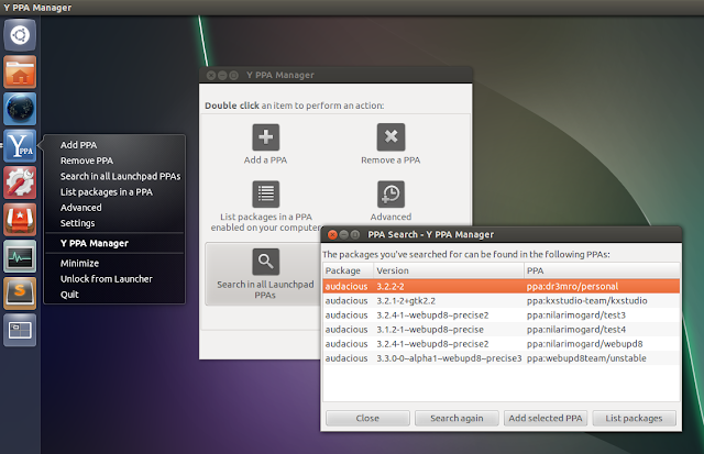 YPPA Manager instale a atualização no seu Ubuntu