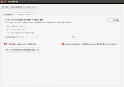 Como adicionar o ícone "Mostrar área de trabalho" na barra lateral do Unity no Ubuntu 13.04