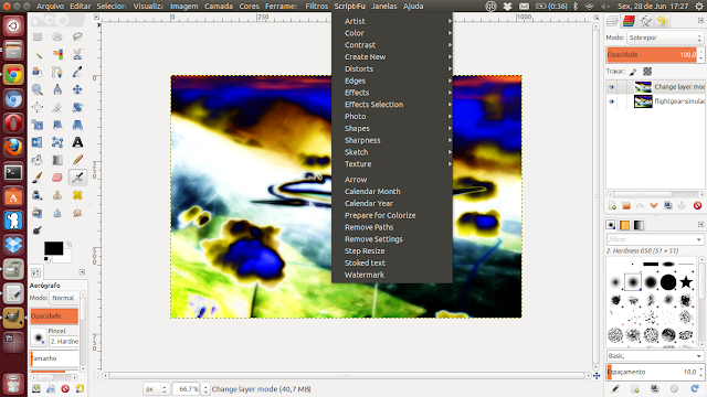 Script-Fu , mais de 100 efeitos novos para você usar no GIMP