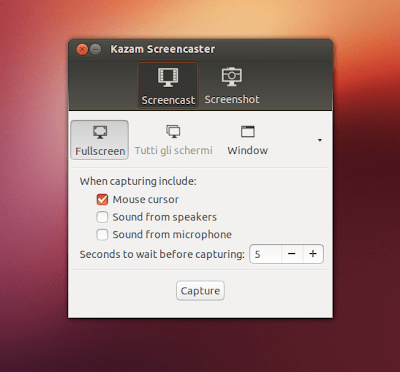Instalar a última versão estável do Kazam Screencaster no Ubuntu