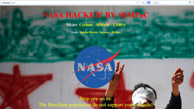 Hackers brasileiros invadem site da NASA por engano!