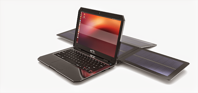 SOL - Um laptop com Ubuntu movido à energia solar