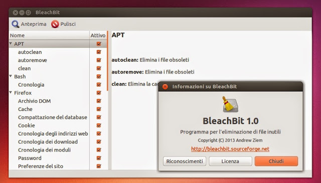 Baixe o novo BleachBit 1.0 para a sua distribuição