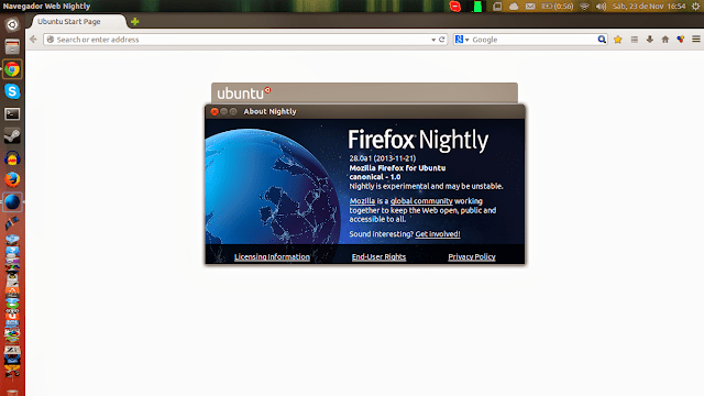 Instale o Firefox Nightly com interface Australis no Ubuntu