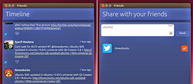Instale o App Friends no Ubuntu 13.10