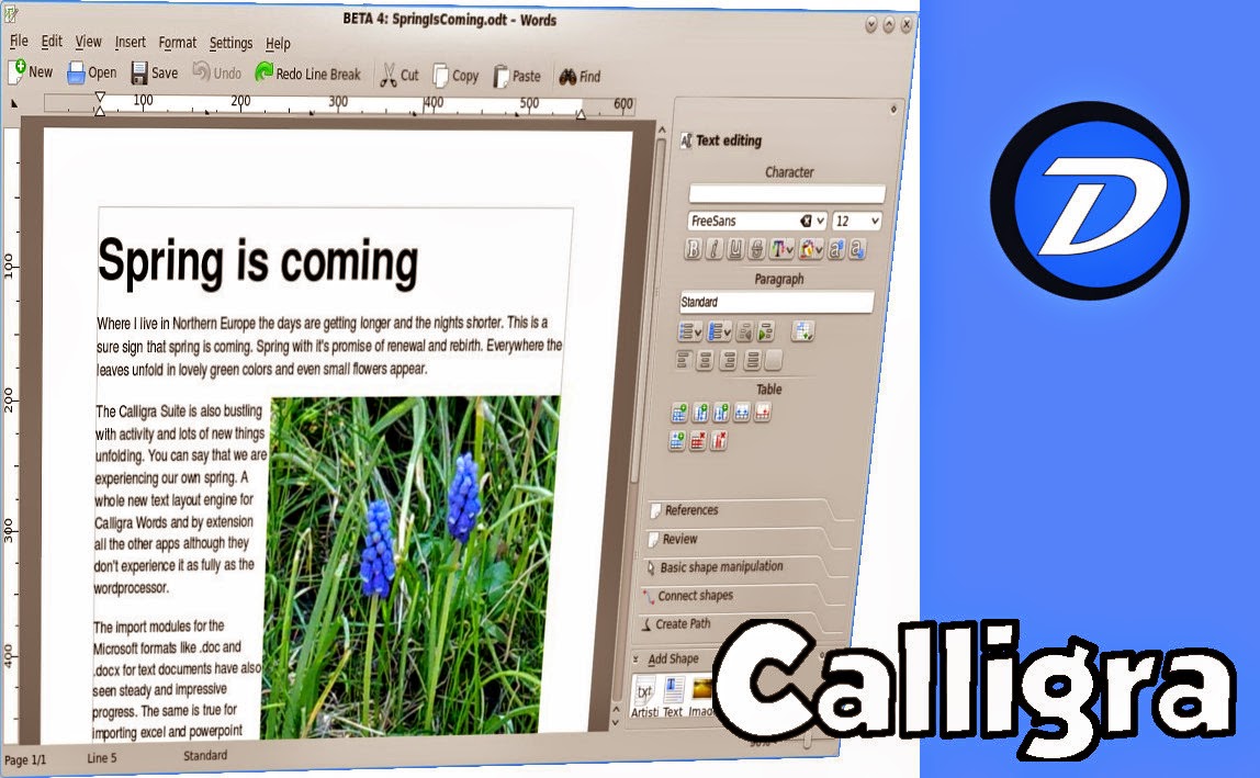 Como instalar a suíte Office Calligra 2.5 no Ubuntu