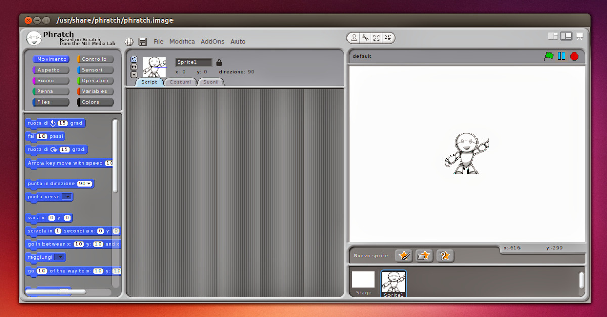 Phratch: Um software completo para criar animações no Ubuntu