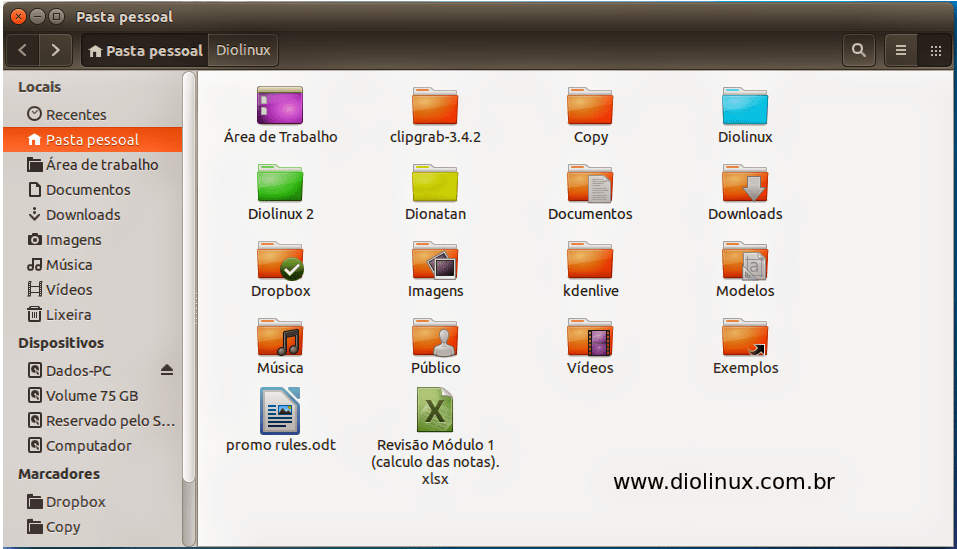 Como colorir as pastas no Ubuntu