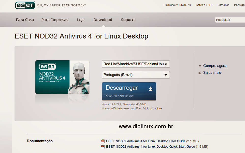 ESET disponibiliza Antivírus NOD32 versão 4 para Linux