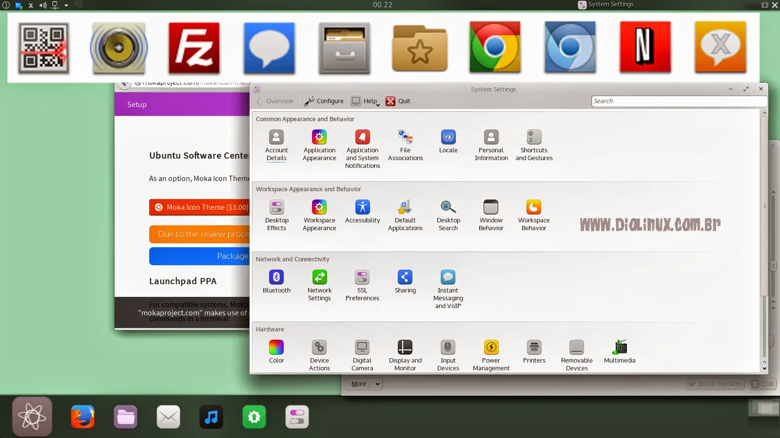 KDE 5 poderá vir com ícones Moka