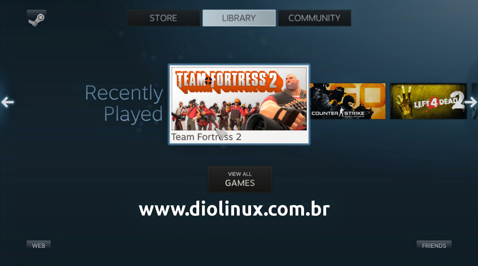Instale uma sessão Steam OS no seu Ubuntu