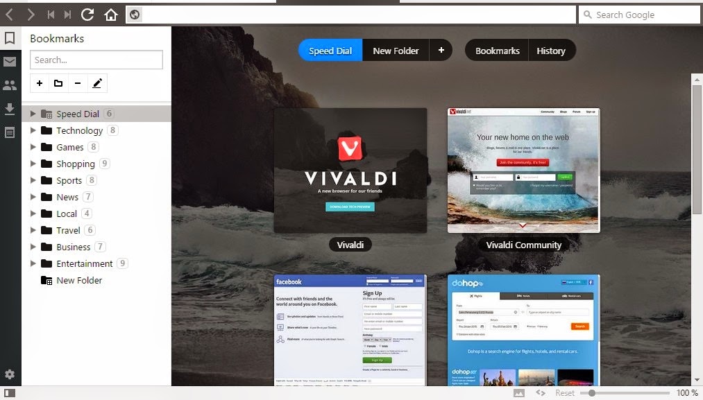 Vivaldi, novo browser baseado no Chromium