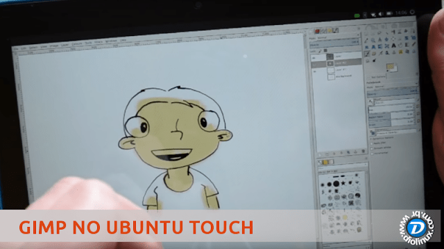 Unity 8: Veja o GIMP em ação em um Tablet com Ubuntu