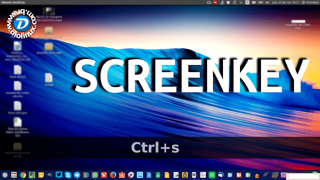 Screenkey - Programa para exibir as teclas pressionadas