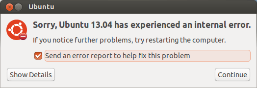 Como desabilitar/remover o Error Apport no Ubuntu