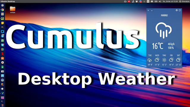 Cumulus - Previsão do tempo no seu Desktop Ubuntu