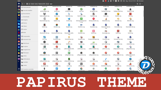 Instale o belo "Papirus Icon Theme" no seu Ubuntu