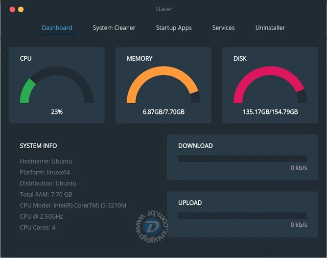 Stacer - Um programa para otimizar o Ubuntu