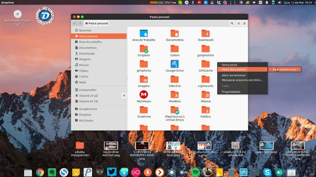 macOS Look & Feel - Menus e barras transparentes no Ubuntu