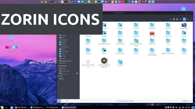Como instalar o tema de ícones do Zorin OS no Ubuntu e no Linux Mint