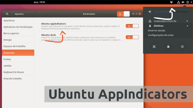 Ubuntu 17.10 vai mudar o local dos indicadores no GNOME Shell