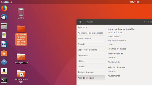 Ubuntu 18.04 LTS vai manter a Área de Trabalho ativa!