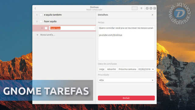 Ubuntu 18.04 LTS incluirá uma nova aplicação ao sistema, o GNOME Tarefas