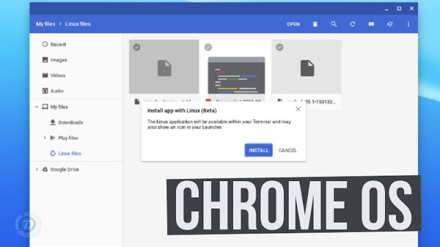 Chrome OS agora tem suporte para instalar pacotes no formato .deb