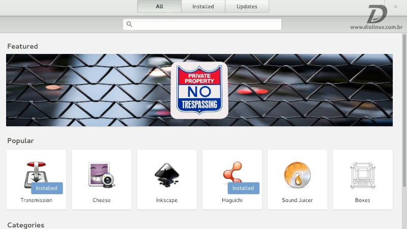 Fedora não impedirá softwares proprietários de serem exibidos nos banners da GNOME Software
