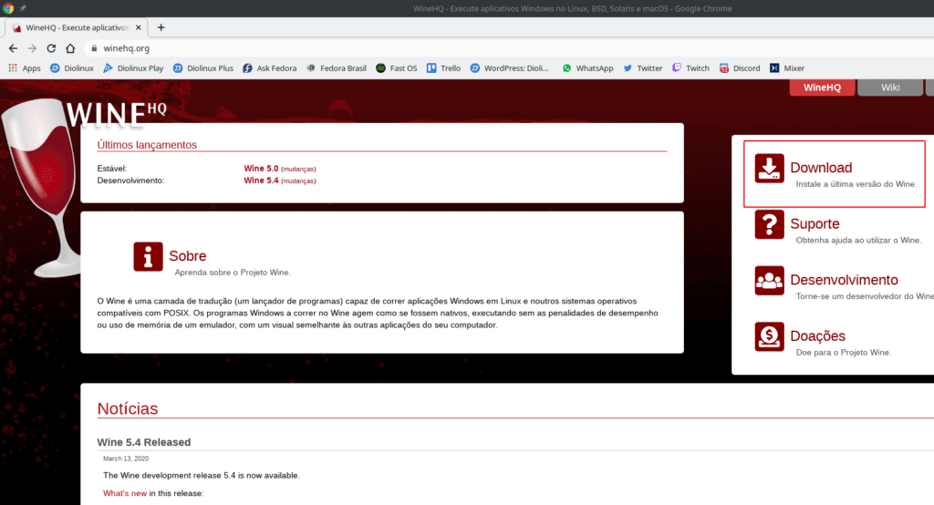 Como instalar o WineHQ no OpenSUSE Diolinux