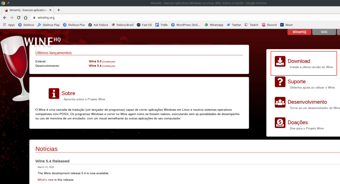 Como instalar o WineHQ no OpenSUSE Diolinux