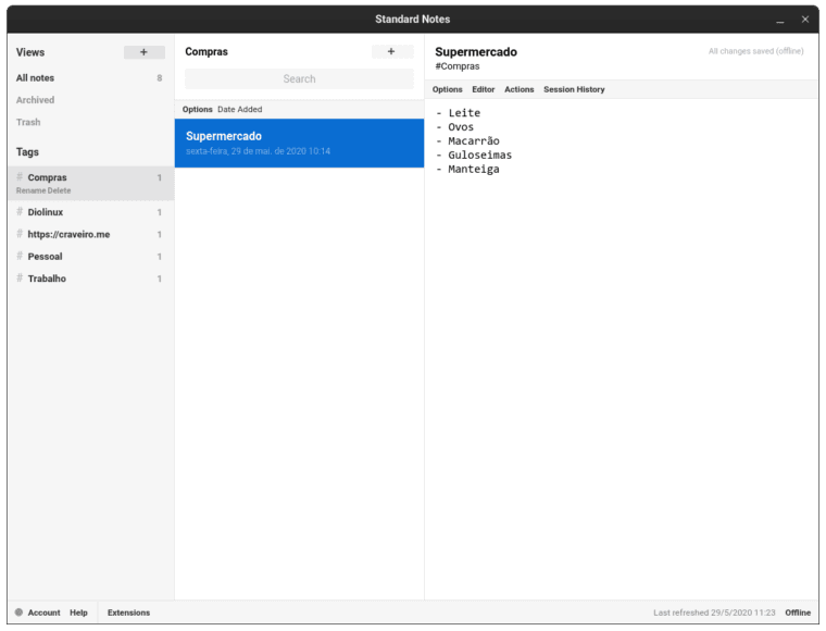 Standard Notes: Salve suas notas de maneira segura - Diolinux