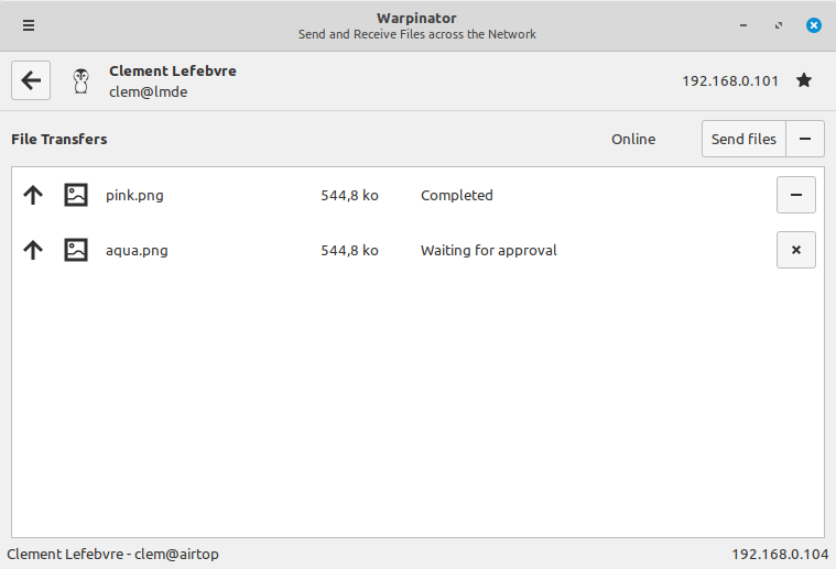 O Warpinator estará disponível no Linux Mint 20