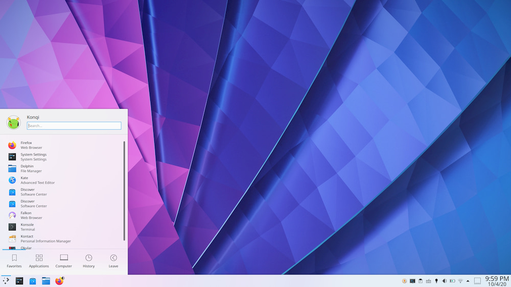 kde plasma 5.20 desktop e wallpaper