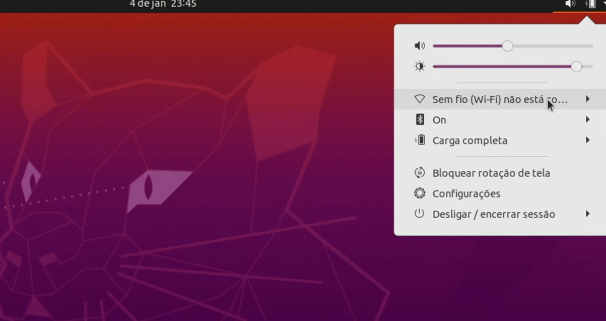 Conecte o Ubuntu à internet