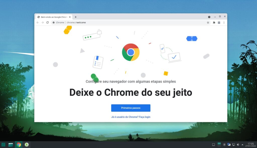 Como instalar o Google Chrome no Linux Manjaro.