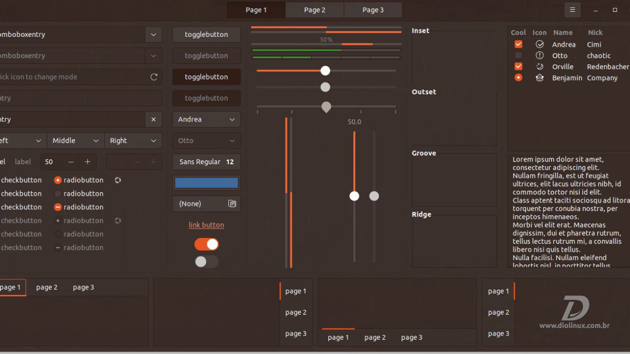 O tema Yaru GTK no Ubuntu 22.04 terá uma nova cor de destaque. - Diolinux