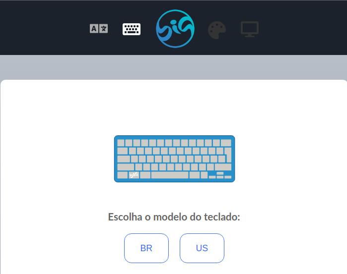 Guia de instalação do BigLinux - Escolha do teclado