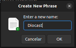 diolinux macros teclado autokey nova frase
