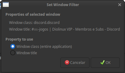 diolinux macros teclado autokey configurar filtro de janela