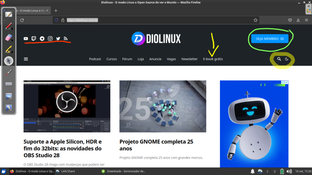 OpenBoard: a lousa digital completa - Diolinux