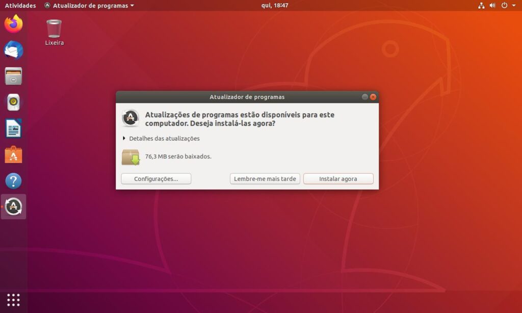 atualizando ubuntu 18.04