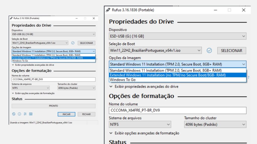 Como criar um pendrive bootável do W11 (Windows 11)