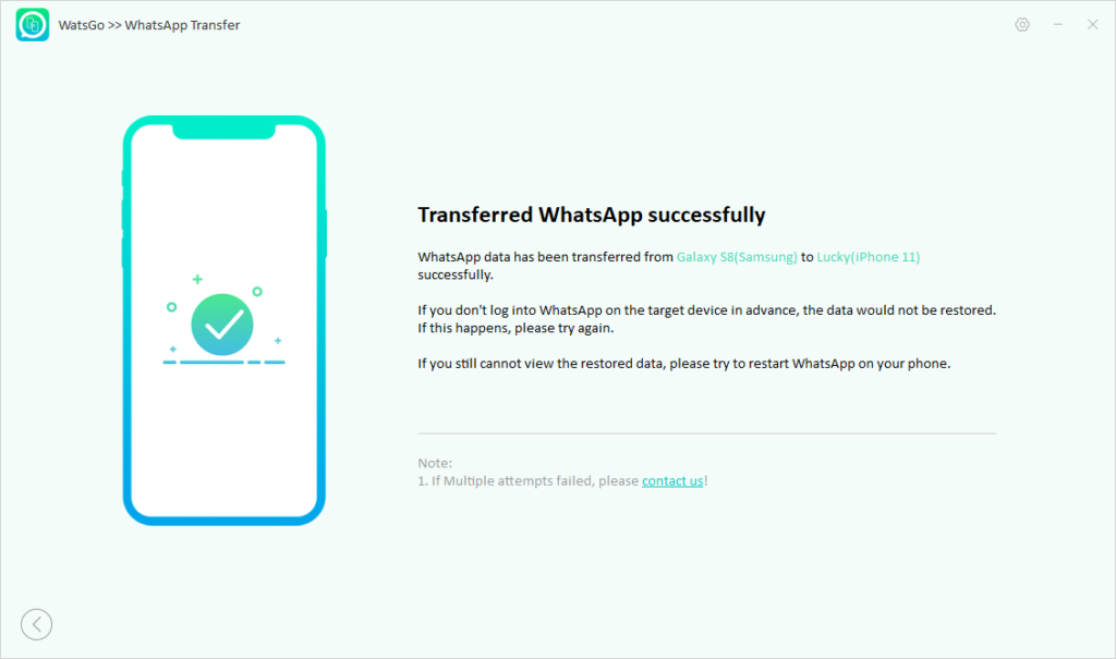 05 whatsapp android iphone transfer success watsgo