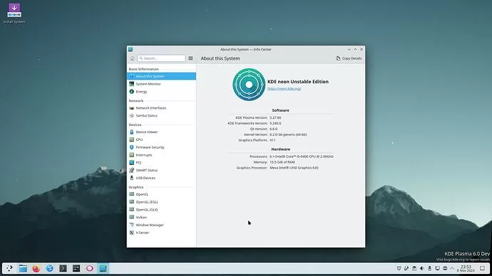 KDE Plasma 6 alpha 1