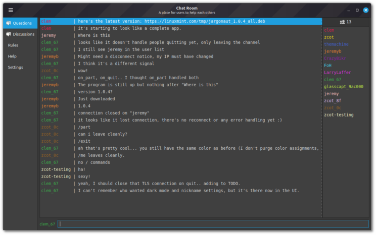 Equipe do Linux Mint está criando um novo aplicativo de chat 1