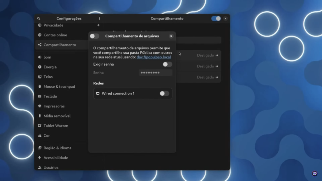 Como compartilhar arquivos na rede no Linux com o GNOME User Share 2