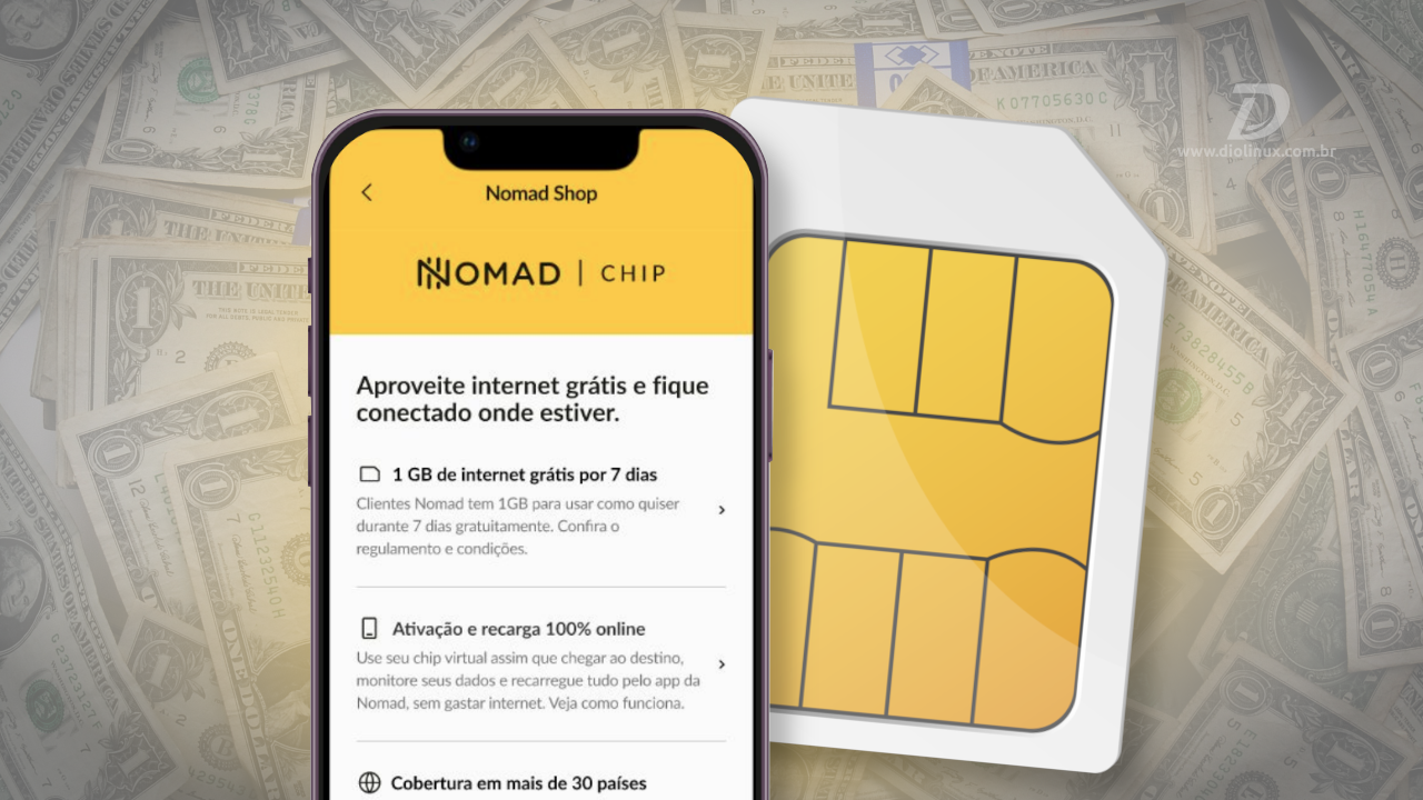 Suas viagens ficam mais fáceis com o eSIM internacional da Nomad